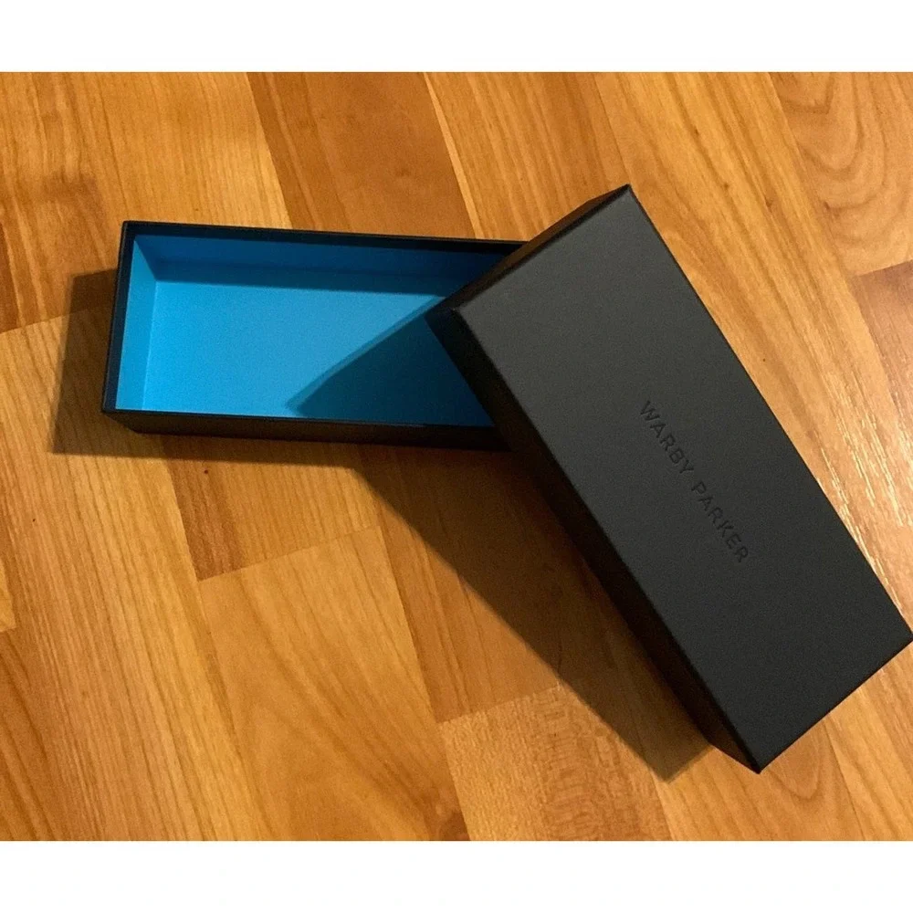 Warby Parker empty sunglasses box